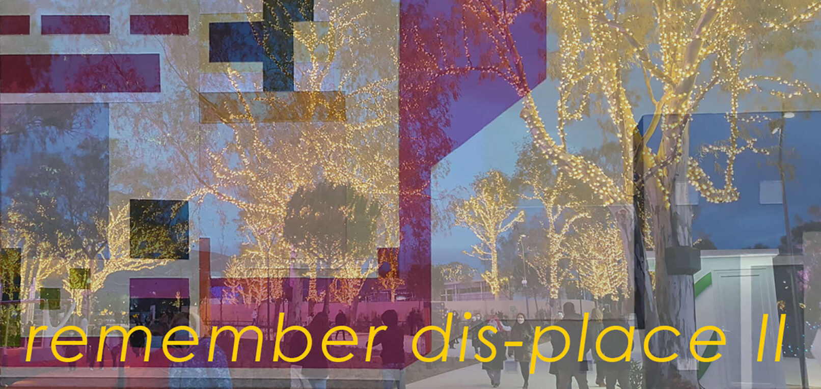 remember this place, digital image with photos pf nature blended together
